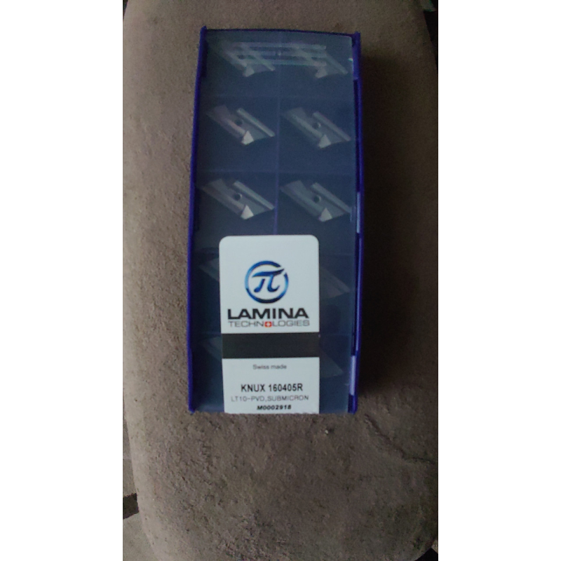 Пластина твердосплавна токарна KNUX160405R LT10