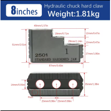 Комплект каленных кулачков к гидравлическому трехкулачковому 8“ патрону