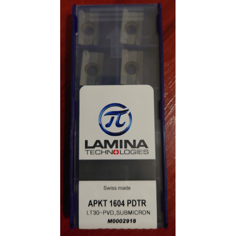 Твердосплавная пластина фрезерная APKT1604-PDTR LT30 Твердосплавная пластина фрезерная APKT1604-PDTR LT30